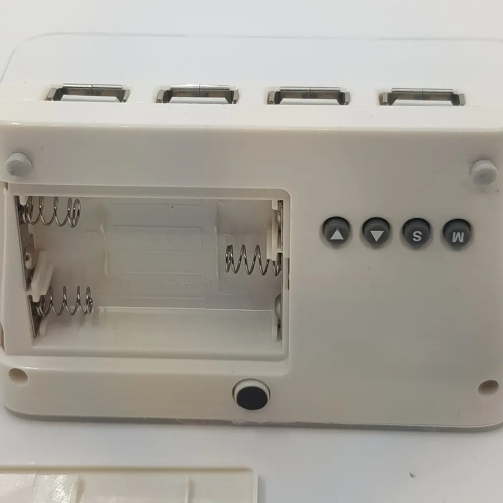 LED годинник з дошкою для записів і маркером 4 USB Синє підсвічування - фото 7