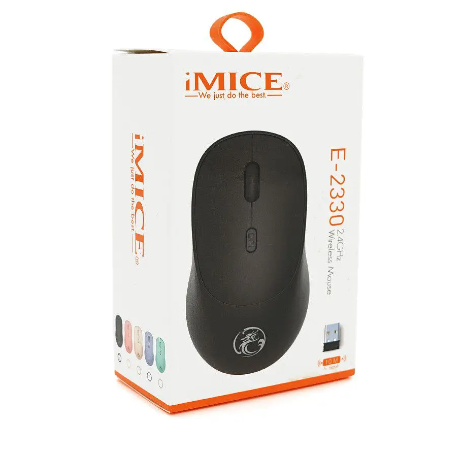 Ігрова миша бездротова iMice E2330 Wireless 1600DPI, 4 кнопок, 2.4Ghz 10 м, Win, Mac OS, 2 AAA, Black - фото 4