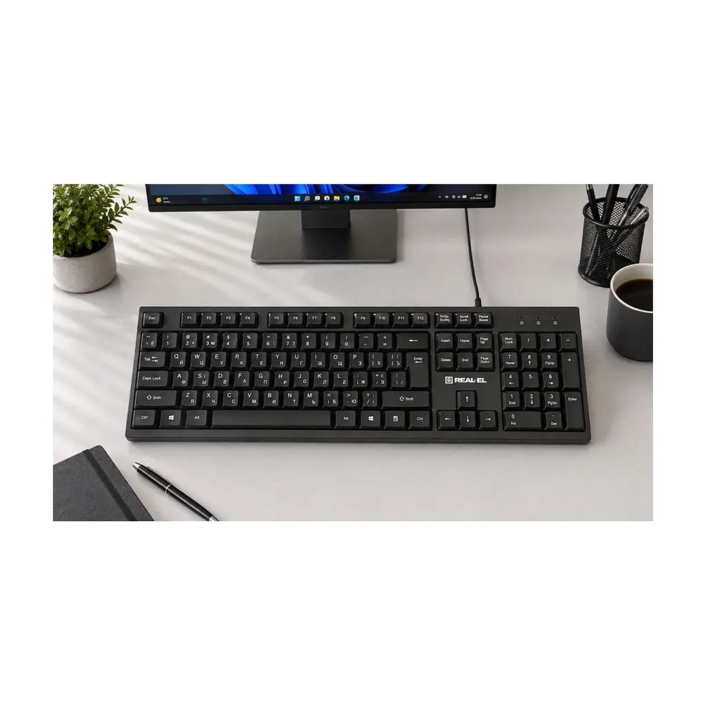 Клавіатура REAL-EL RK-510 USB Black (EL123100053) - фото 9