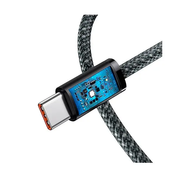 Кабель Baseus Dynamic Series Fast Charging Data Cable Type-C to Type-C 100W 1m CALD000216 Slate Grey - фото 4