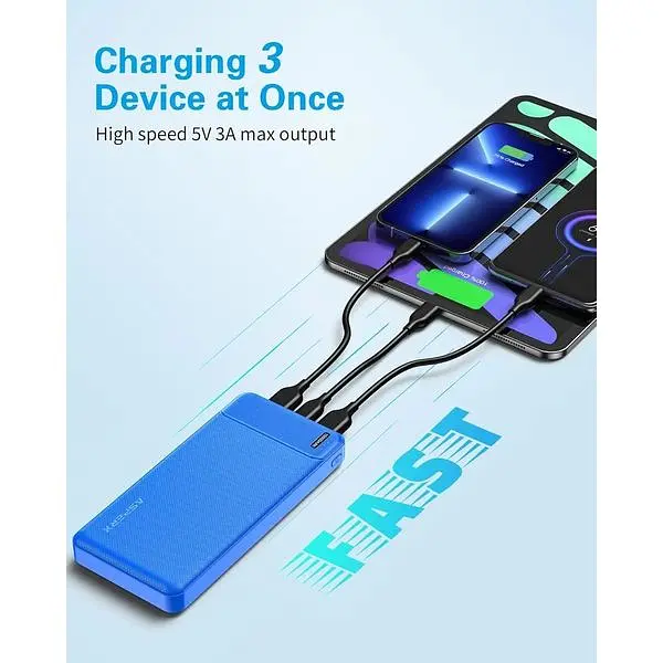 Портативний зарядний пристрій AsperX 15000 мАг вихід та вхід USB-C упаковка з 2 шт. - фото 3