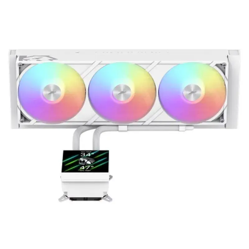 Система рідинного охолодження Gamemax GLACIER 360 LCD WH - фото 5