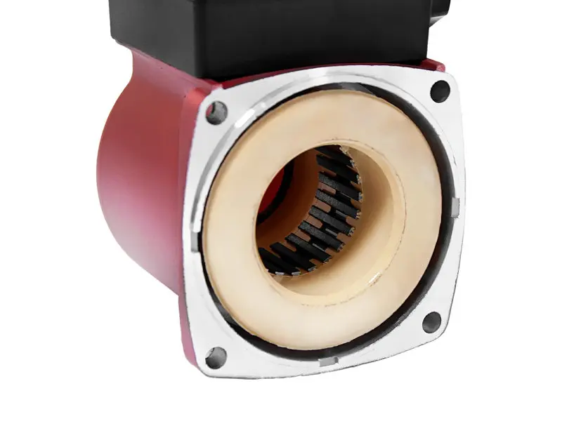 Циркуляційний насос Wetron 100 Вт Hmax 6 м Qmax 50 л/хв Ø1½ 180 мм + гайки Ø1 бордо (774232) - фото 10