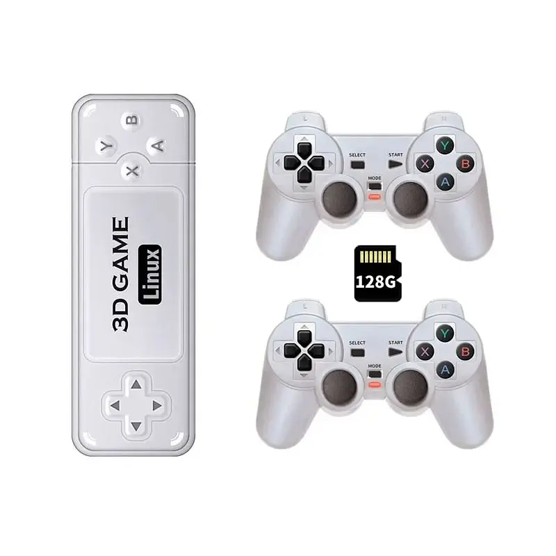 Ігрова приставка геймстик консоль Powkiddy Boyhom Y6 3D Linux Game Stick 128GB S905X2 + 11000 відеоігор - фото 2