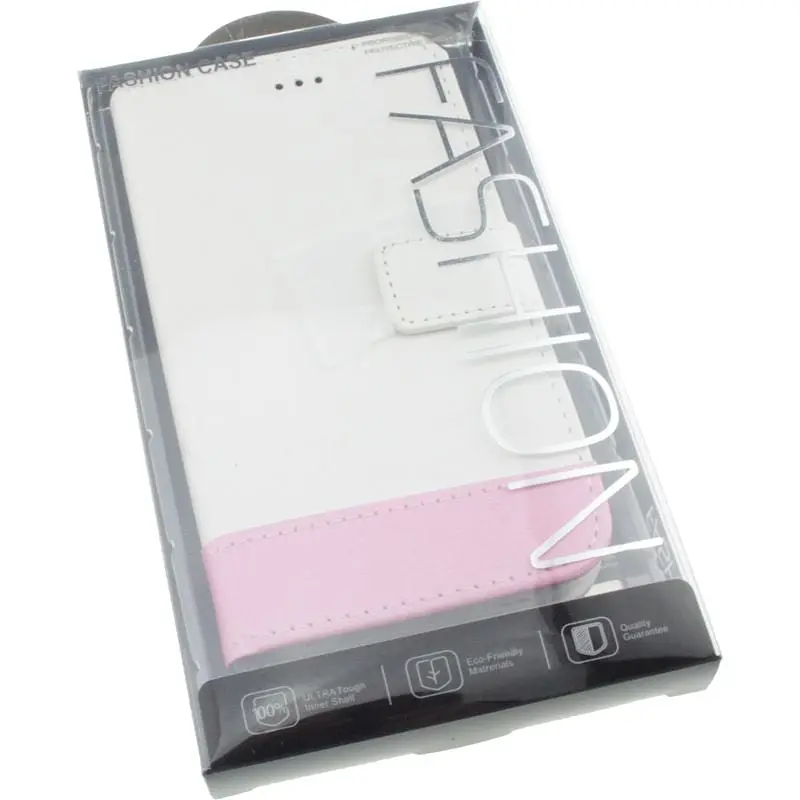 Чохол-книжка Toto Book Universal cover 4.5-5" White/Pink - фото 2