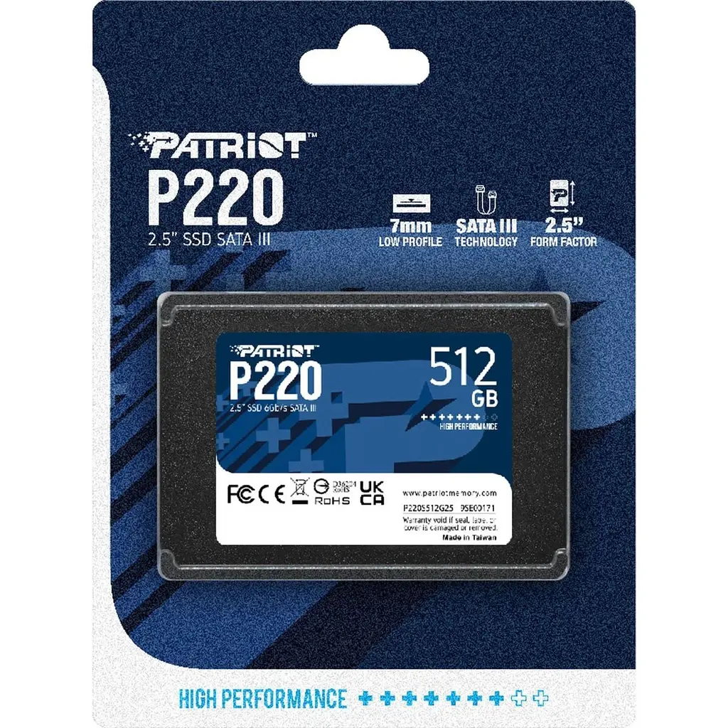 SSD накопичувач Patriot P220 512GB (P220S512G25) [119380] - фото 4