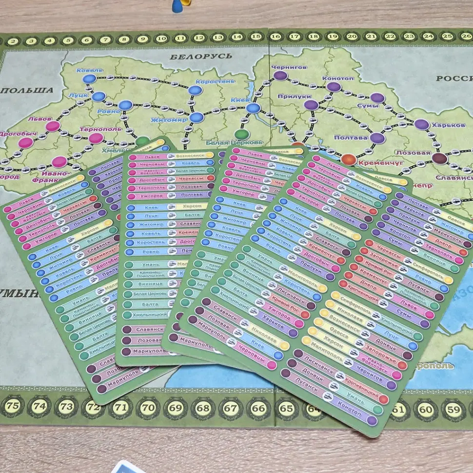 Настільна гра Artos Games Галопом по Україні 42 картки міст (1182) - фото 5