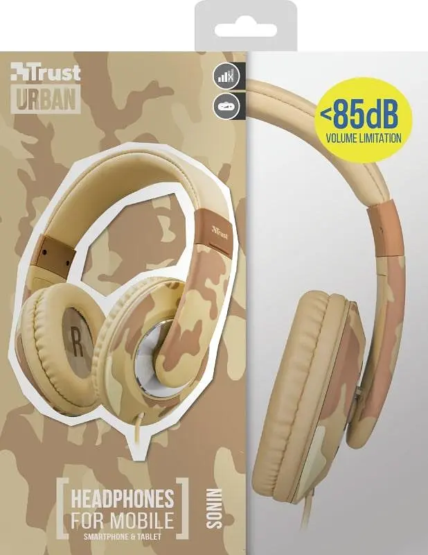 Наушники Trust Sonin Kids Over-Ear Desert Camo (22204) - фото 8