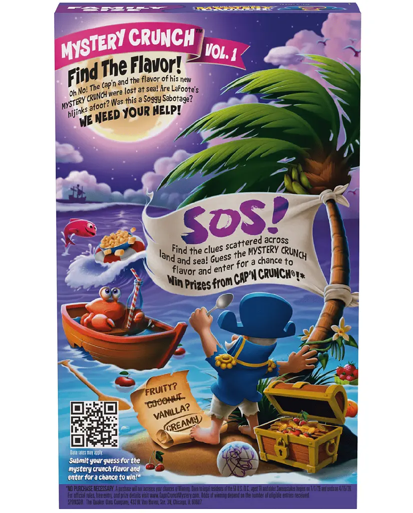 Сухий сніданок Cap'n Crunch's Mystery Crunch Sweetened Corn and Oat Cereal 627г - фото 3