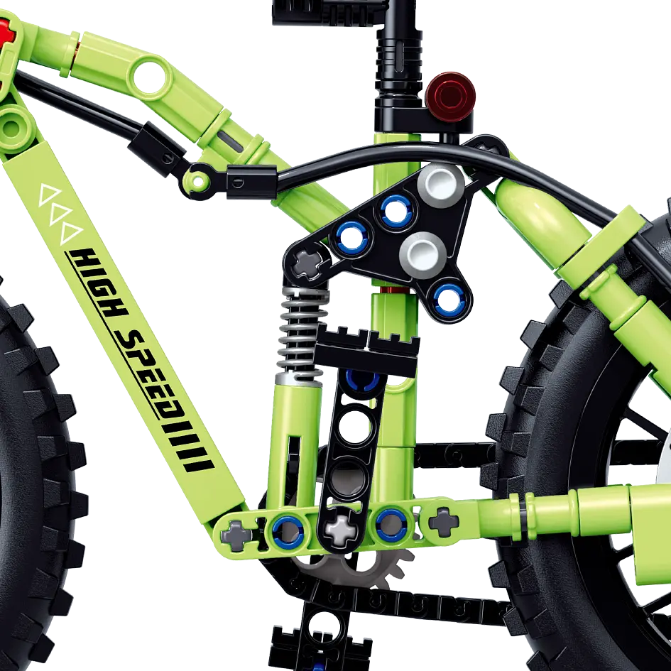 Конструктор велосипед ZHEGAO HIGE SPEED  BIKE  спортивный скоростной  244 деталей - фото 5