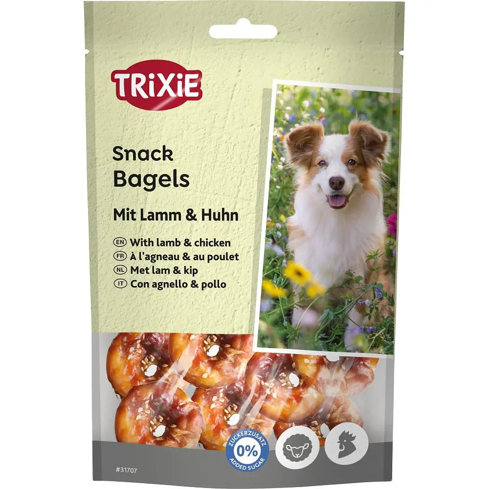 Ласощі для собак Trixie PREMIO Lamb Chicken Bagles 100 г (курка і ягня) - фото 2
