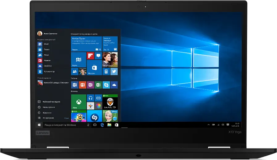 Ноутбук Lenovo ThinkPad X13 Yoga Gen 1 (20SX0003RT) Black (20SX0003RT) - фото 2