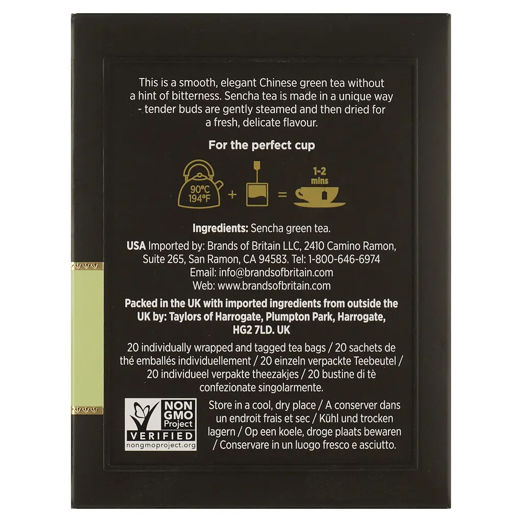 Чай зелений Taylors of Harrogate 30 г (20 шт. х 1.5 г) - фото 2