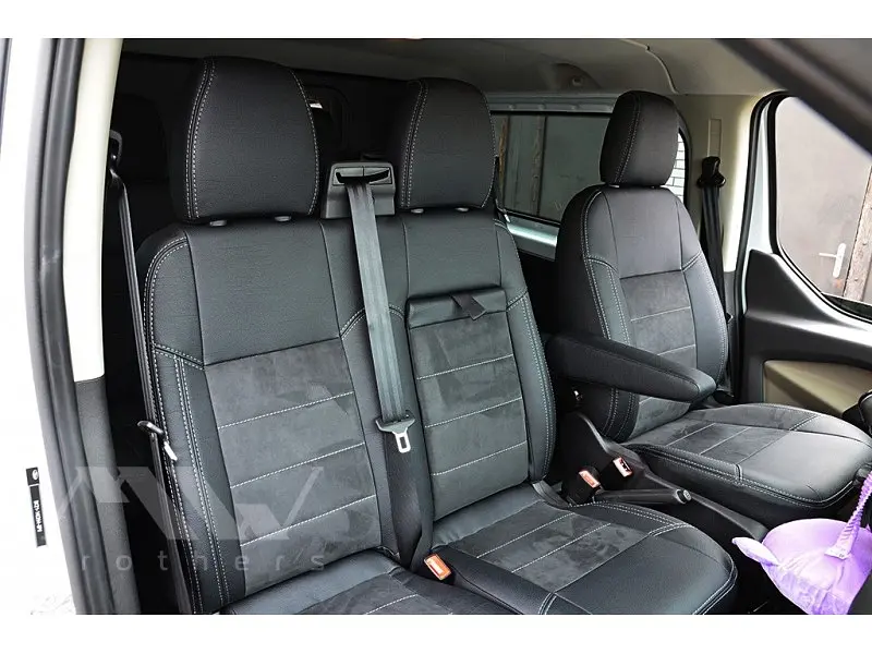 Авточохли модельні MW Brothers для Ford Transit Custom (1+2) c 2012-2023 Серія Leather Style - фото 6