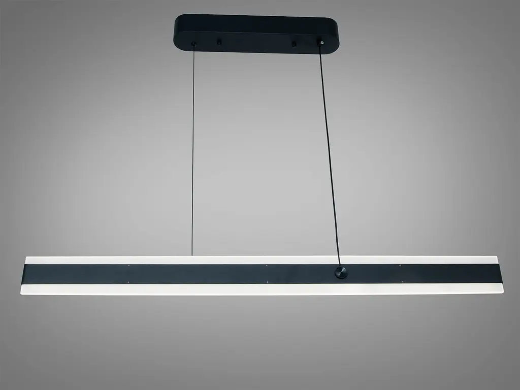 Подвесной светильник Diasha XH1003/1000BK, Черный, акриловый плафон, длина 96 см, 50W, LED - фото 2