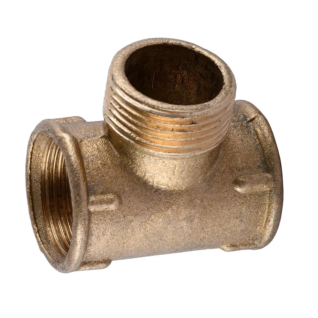 Трійник латунний 3/4″ВР х 3/4″ЗР х 3/4″ВР ливарний 663Б 000011542