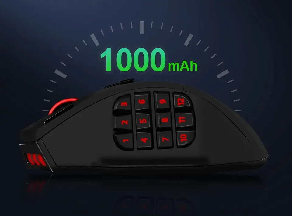 Миша бездротова ігрова з акумулятором та підсвічуванням 2.4 gHz E-YOOSO X33 Black - фото 6