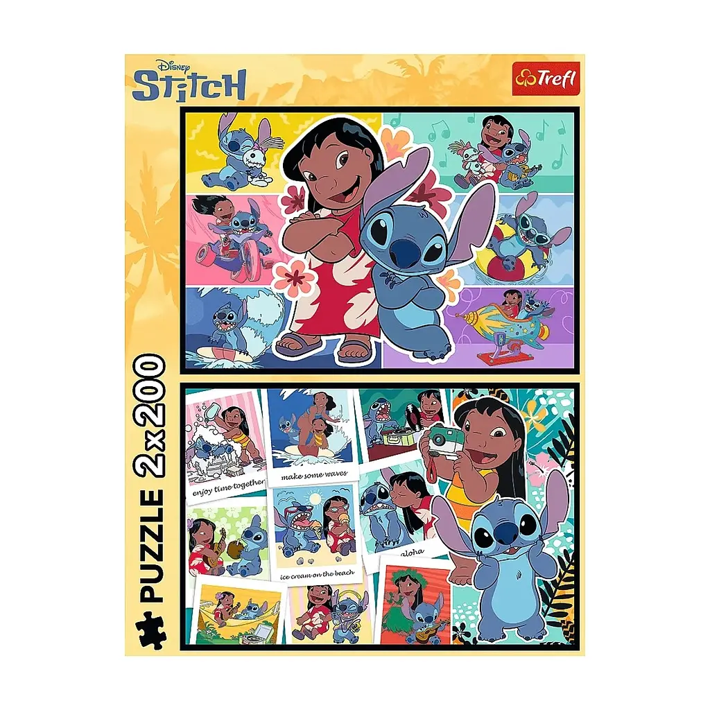Пазл Trefl Lilo&Stitch Щасливе життя Стіча 2х200 елементів (5900511133349) - фото 4