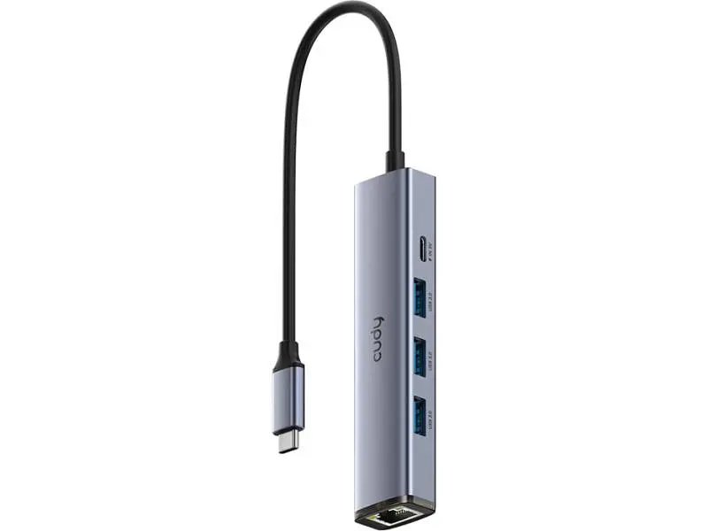 USB-хаб CUDY UH605 Grey