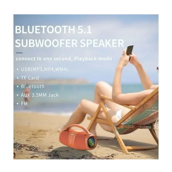 Портативна колонка Hopestar H60 Blue - фото 3