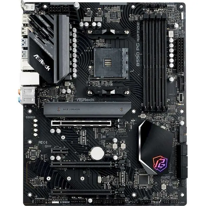 Материнська плата AsRock B550 PG Riptide (B550 PG Riptide) (Socket AM4, AMD B550, ATX) - фото 2