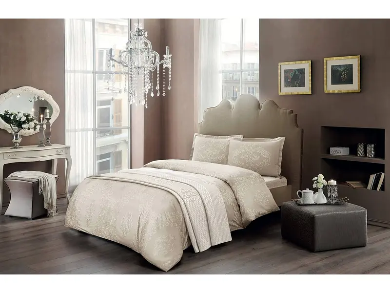 Комплект постільної білизни Angel Cream 1,5-спальний Tac pbe0041365 - фото 2