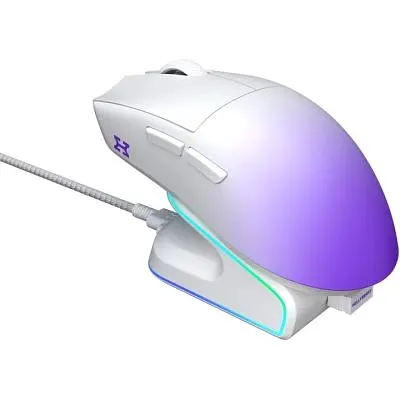 Мишка Hator Hellyberry HM47 Pro RGB Wireless/Bluetooth/USB White/Violet (HM47PRO_white_violet) - фото 8