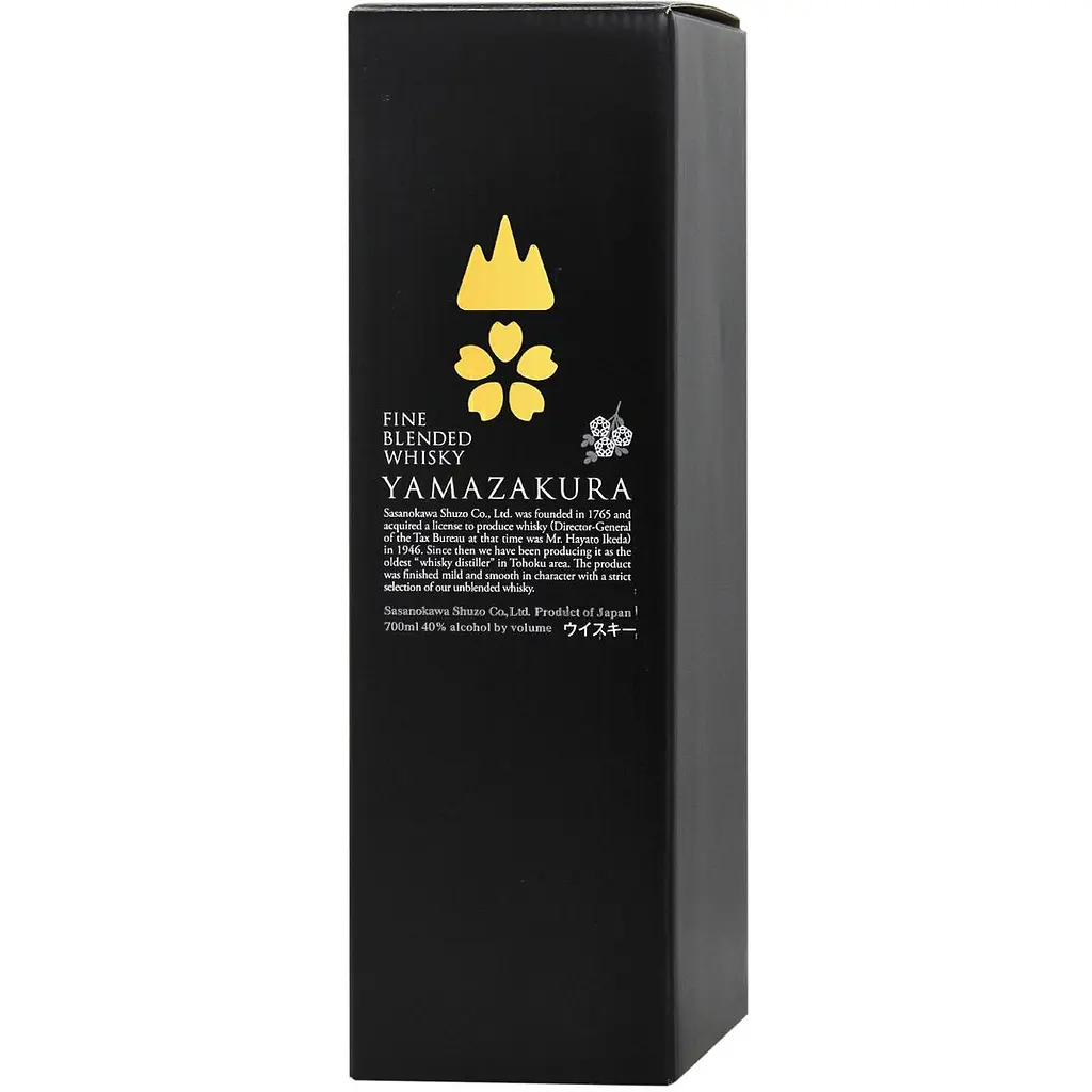 Виски Yamazakura Fine Blend 40% 0.7 л в подарочной коробке - фото 2