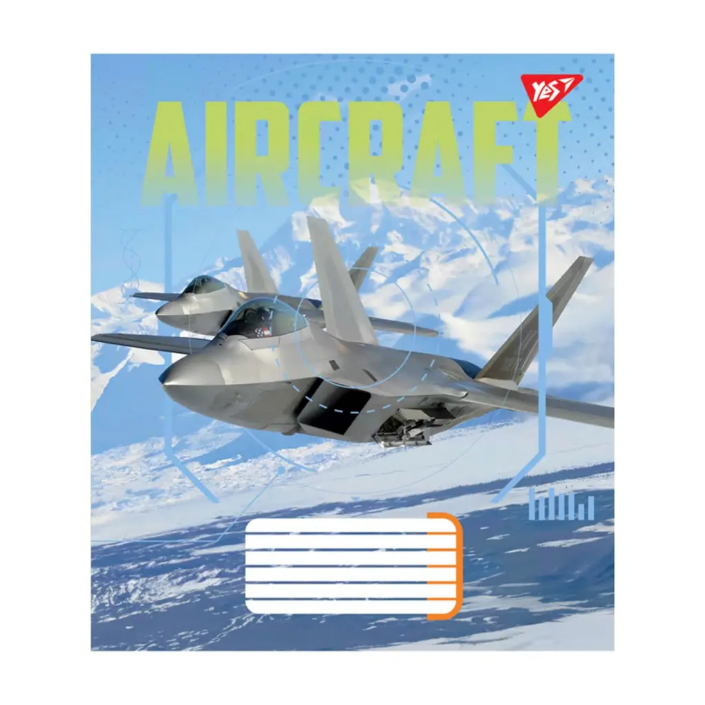 Зошит Yes Aircraft 60 аркушів клітинка (767137), в асортименті - фото 4