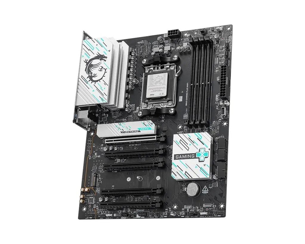 Материнcька плата MSI B840 GAMING PLUS WIFI sAM5 B840 4xDDR5 M.2 HDMI WiFi BT ATX - фото 3