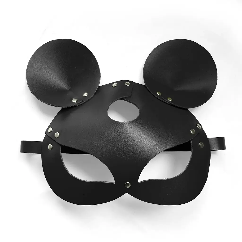 Шкіряна маска мишки Art of Sex - Mouse Mask, колір Чорний - фото 3