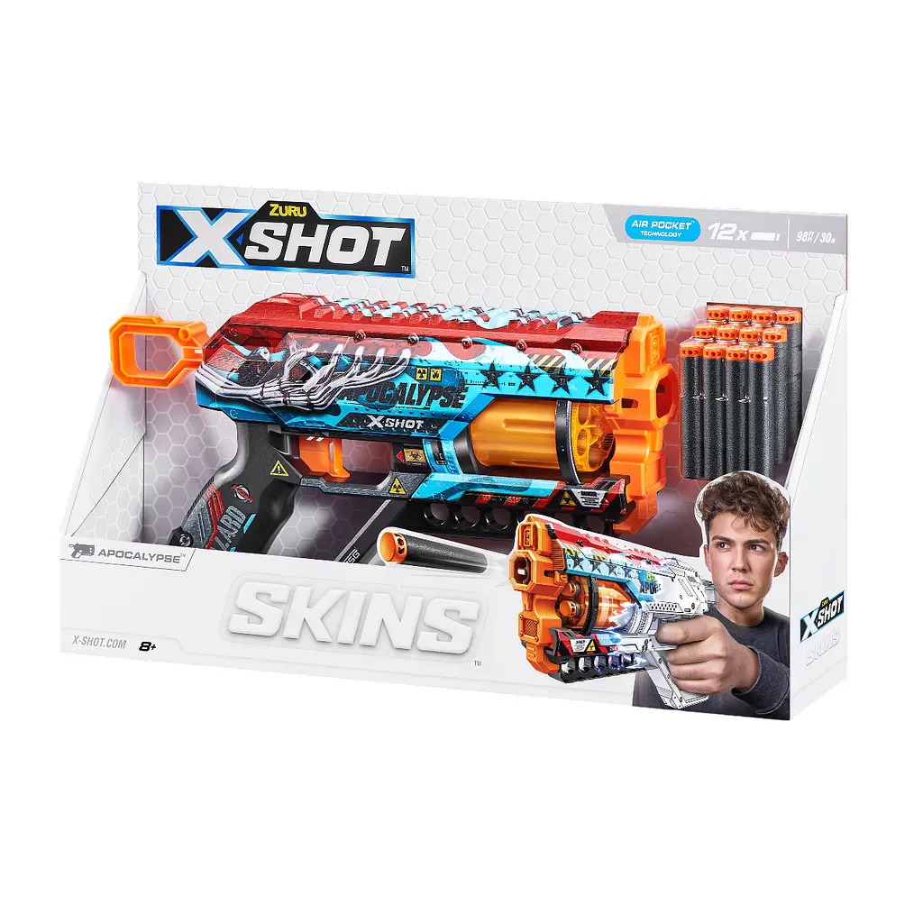 Швидкострільний бластер Zuru X-Shot Skins Griefer Apocalypse, 12 патронів (36561E) - фото 9