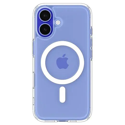 Прозорий чохол Spigen Ultra Hybrid T MagSafe White для iPhone 16 (ACS09073) - фото 2