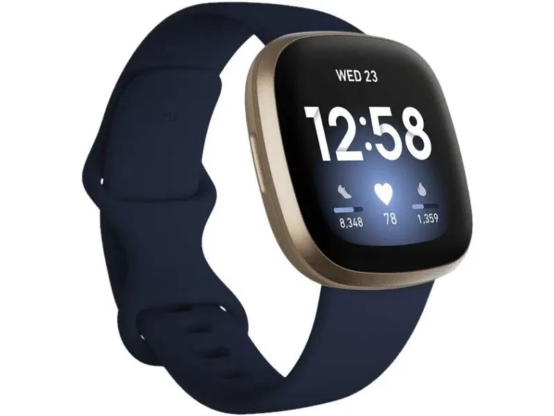 Смарт-годинник Fitbit Versa 3 Midnight/Soft Gold Aluminum (FB511GLNV)