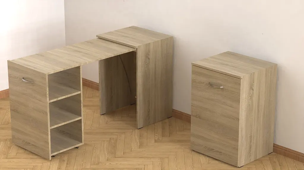 Стіл-тумба трансформер Смарт 1/2 Ferrum-decor 750x1450x600 ДСП Дуб Сонома 16 мм (FRD-105077) - фото 13