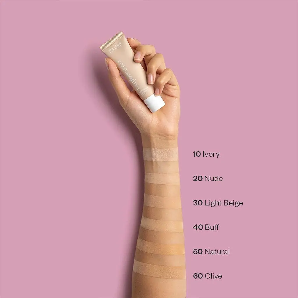 Тональный крем Paese Run For Cover 12H Longwear Fondation SPF10 тон 30N (Light Beige) 30 мл - фото 4