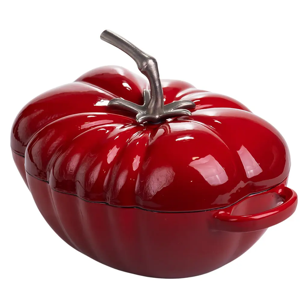 Каструля чавунна емальована Iron Tomato 2,5 л, червоний Yongkang HP-FLG-20 RED - фото 5