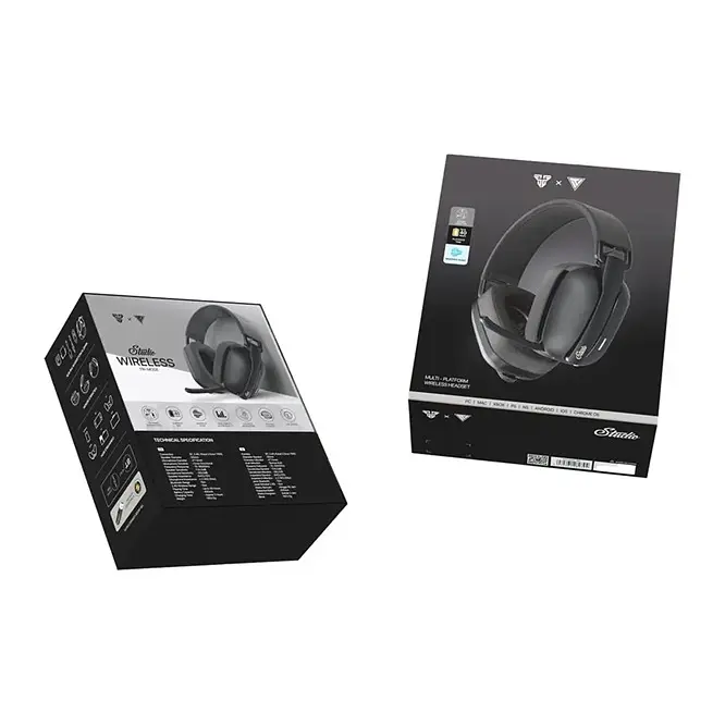 Беспроводные игровые наушники Fantech WHG03 Studio, 3 Modes, Wired, BT5.3, 2.4Ghz, AUX, 400 mAh, 40h Черный - фото 4