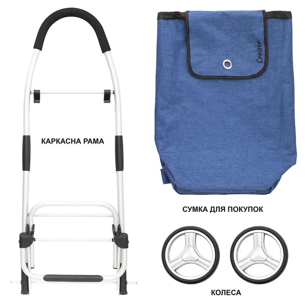 Сумка-візок ShoppingCruiser Foldable Blue (650061) (Special Offer) - фото 6