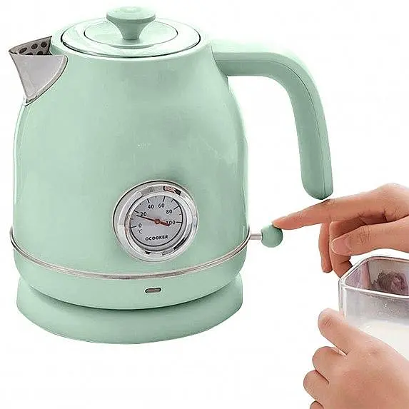 Электрочайник с датчиком температуры Qcooker Electric Kettle Green CS-SH01 - фото 2
