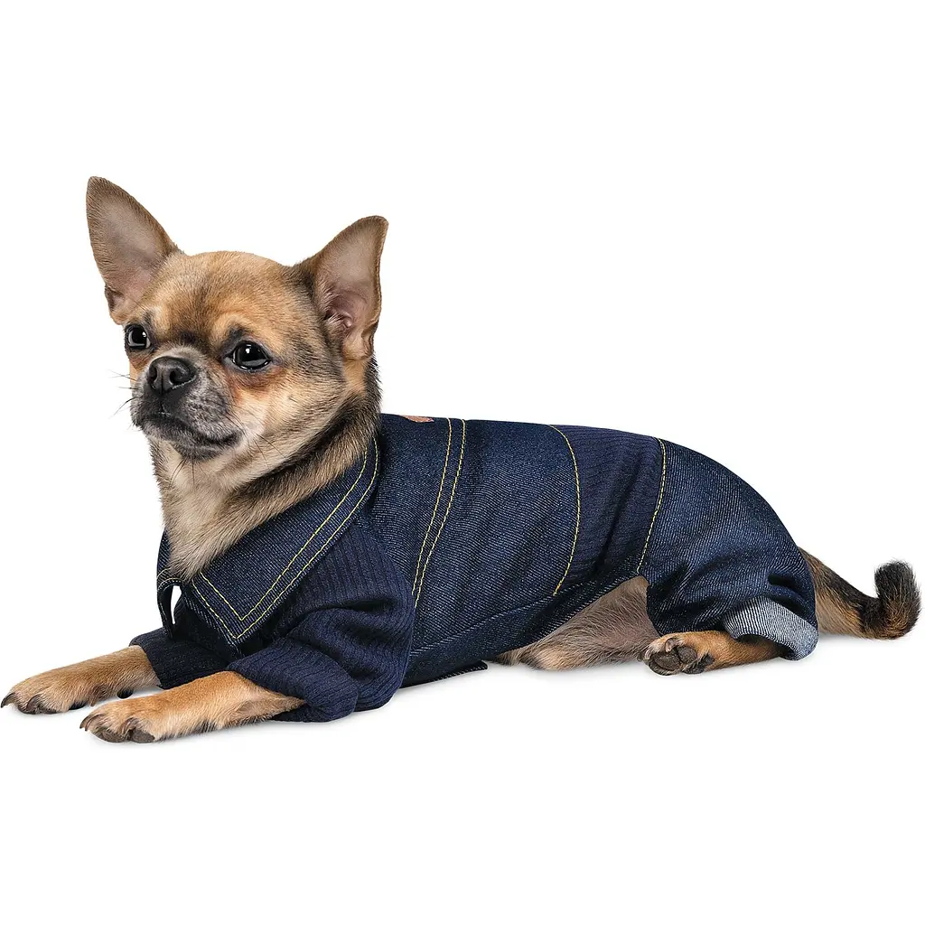 Комбінезон Pet Fashion Jeans S темно-синій - фото 2