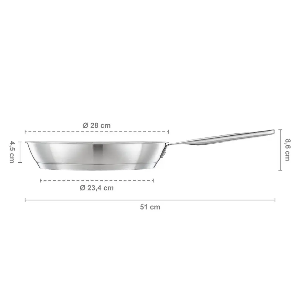 Пательня Fiskars All Steel Pure 28 см (1065628) - фото 3