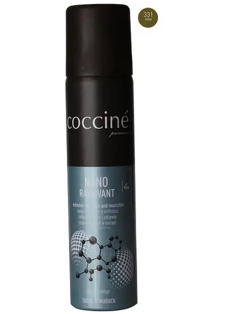 Спрей-фарба Coccine Ravvivant Nano для замші та нубуку, оливкова, 75 мл