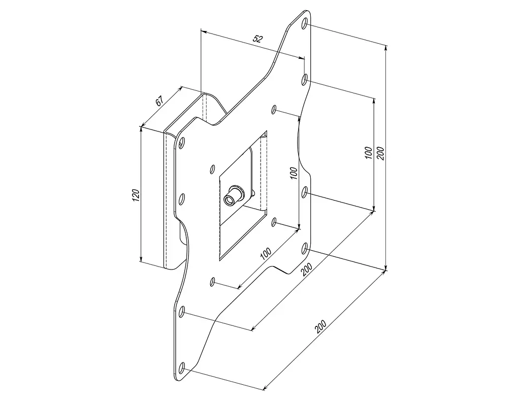 Кріплення ТВ з кутом нахилу Simpler 27EN 19-43 KSL teh0013010 - фото 7