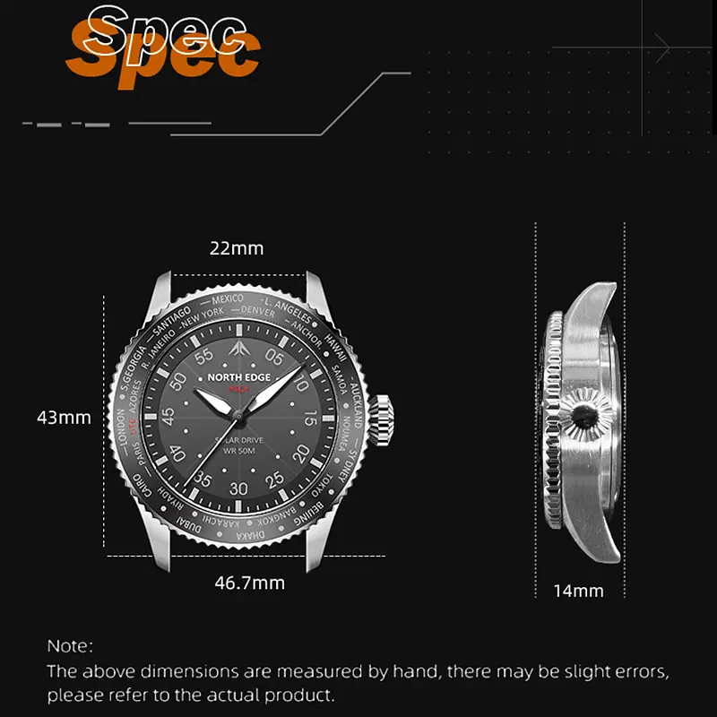 Годинник North Edge Mach Brown - фото 7