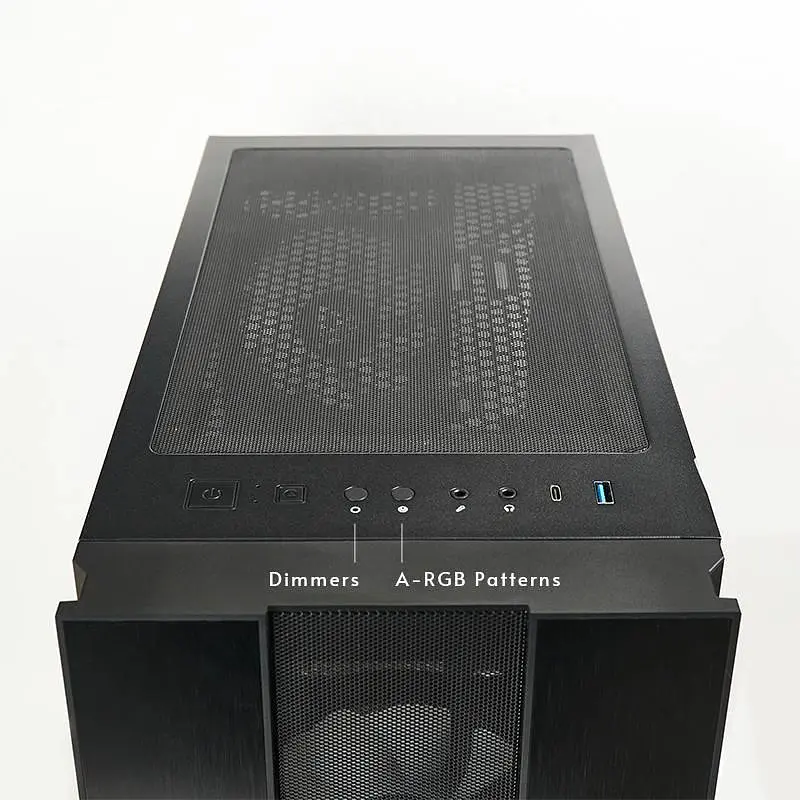 Корпус Chieftec HUNTER 2 GS-02B-OP 4x120mm A-RGB, USB-C, ATX, без Блок живлення, Чорний - фото 9