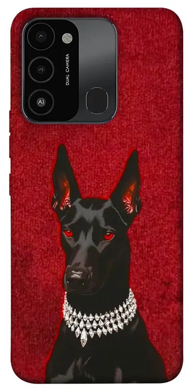 TPU чохол Demsky Premium doberman для TECNO Spark 8C