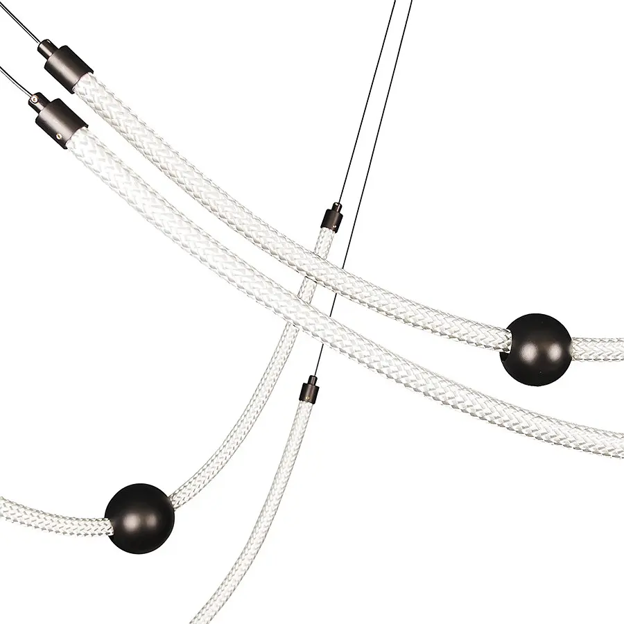 Люстра стельова LED Levistella 7813143-4 BK, 56W, чорний, сучасний стиль - фото 2