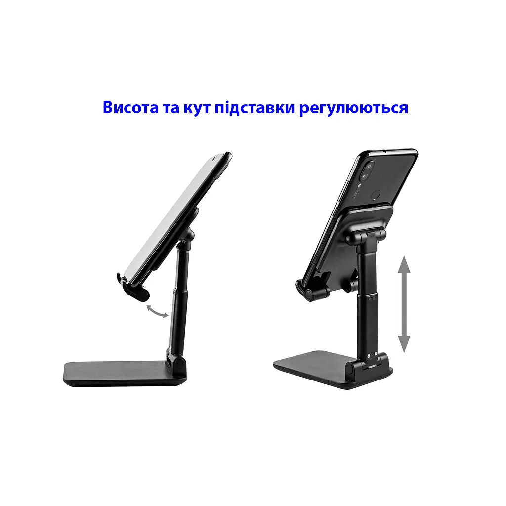 Підставка до планшета Dynamode smartphones/tablets 4-13 inches (Phone Stand black) - фото 8