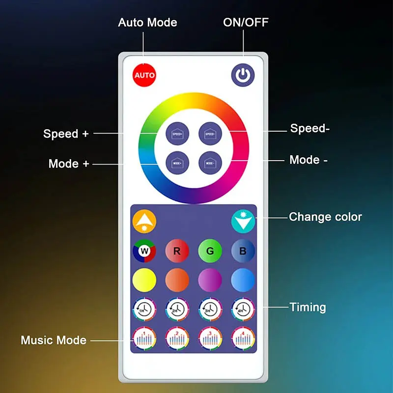 Підлогова кутова LED лампа RGB Magic 1 Bluetooth USB with app Black Epik teh0029713 - фото 6